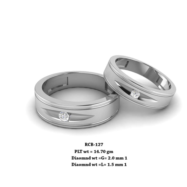 Diamond Wedding Band Set, Minimalist 14K Gold Couples Rings, Simple Couple  Ring Set, 14K Gold Diamond Ring, Wedding Ring Set - Etsy